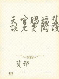 天官赐福旧版小说免费阅读