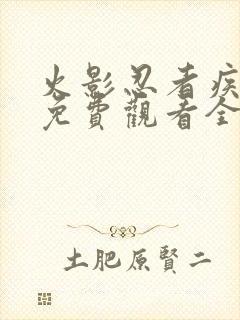 火影忍者疾风传免费观看全集超清