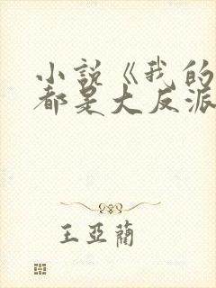 小说《我的徒弟都是大反派》