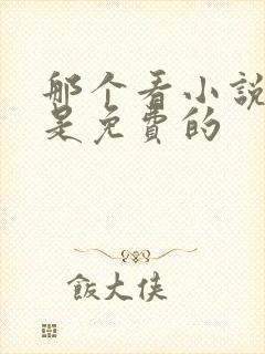 那个看小说软件是免费的