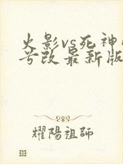火影vs死神雨兮改最新版