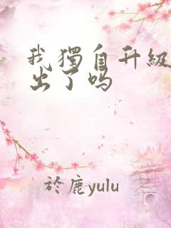 我独自升级动漫出了吗