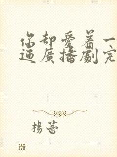 你却爱着一个傻逼广播剧完整版