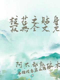 校花之贴身高手寂无全文免费阅读