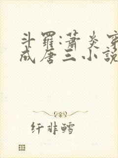 斗罗:萧炎穿越成唐三小说