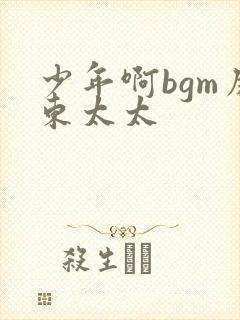 少年啊bgm房东太太