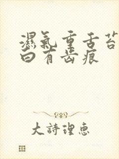 湿气重舌苔肥厚白有齿痕