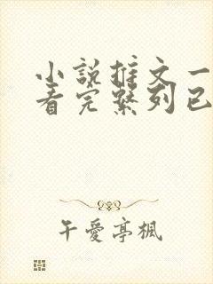 小说推文一口气看完系列已完结甜文