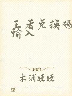 王者兑换码在哪输入