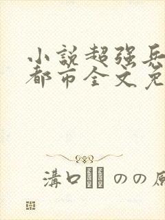 小说超强兵王在都市全文免费阅读