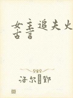 女主追夫火葬场古言