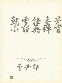 朝雪录秦莞燕迟小说无弹窗