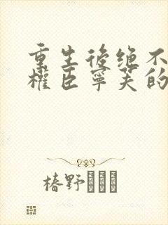 重生后绝不嫁给权臣宁芙的小说