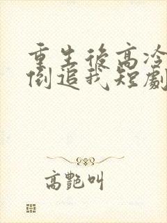 重生后高冷妻子倒追我短剧