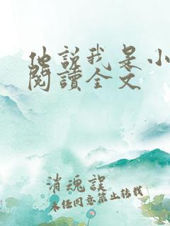 他说我是小妖精阅读全文