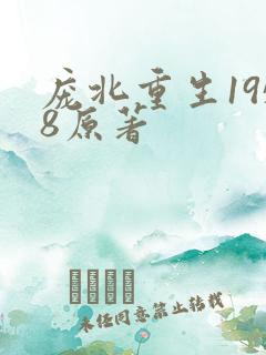 庞北重生1958原著