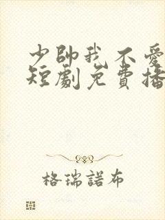 少帅我不爱你了短剧免费播放