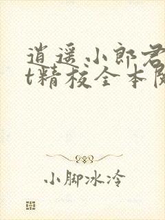 逍遥小郎君txt精校全本阅读