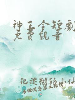 神王令短剧全集免费观看