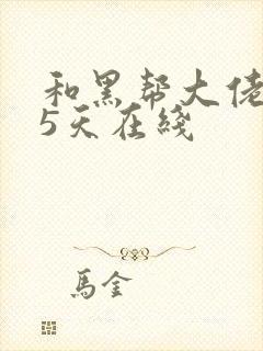 和黑帮大佬365天在线