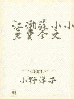 江潮苏小小小说免费全文