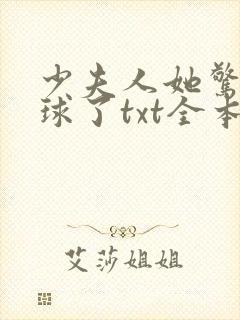 少夫人她惊艳全球了txt全本下载