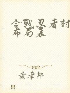 合战忍者村完美布局表