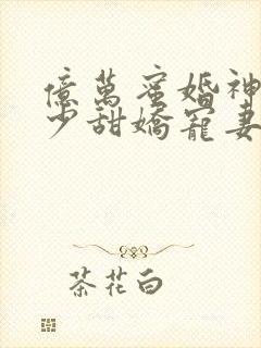 亿万蜜婚神秘墨少甜娇宠妻全文阅读