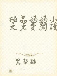 极品妈妈小说全文免费阅读