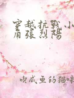 穿越抗战小说主角张烈阳