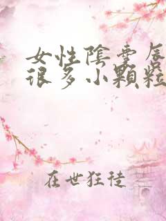 女性阴囊唇长了很多小颗粒怎么办