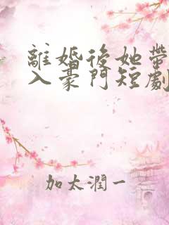 离婚后她带崽嫁入豪门短剧 林梦