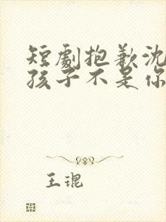 短剧抱歉沈先生孩子不是你的免费