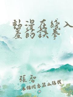 动漫在线入口羞羞的铁拳