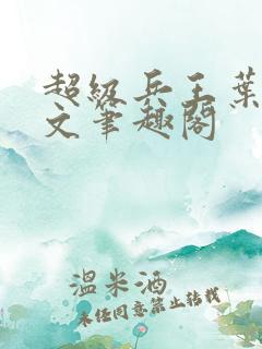 超级兵王叶谦全文笔趣阁