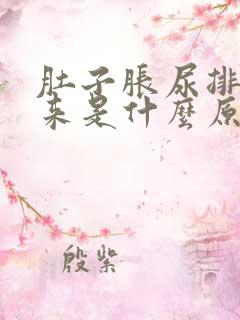 肚子胀尿排不出来是什么原因