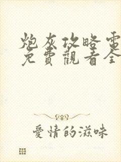 炮灰攻略电视剧免费观看全集