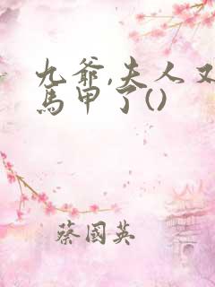 九爷,夫人又掉马甲了()