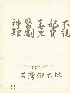 神医王妃不能惹短剧免费观看全集