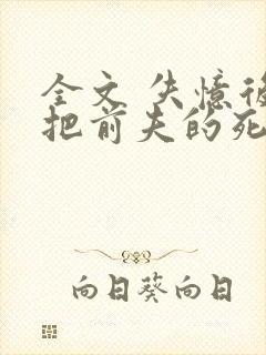 全文 失忆后错把前夫的死对头当老公