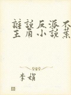 谁说反派不能当主角小说叶玄