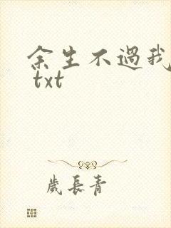 余生不过我爱你 txt