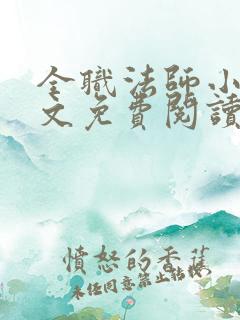 全职法师小说全文免费阅读正版