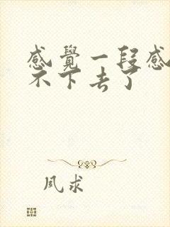 感觉一段感情走不下去了