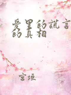 爱里的谎言仇恨的真相