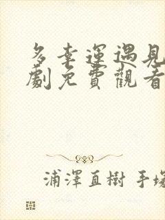 多幸运遇见你短剧免费观看