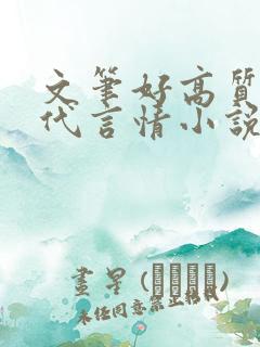 文笔好高质量现代言情小说