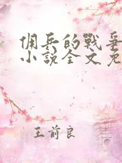 佣兵的战争高扬小说全文免费阅读全文