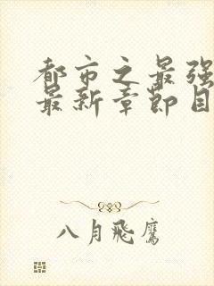 都市之最强狂兵最新章节目录