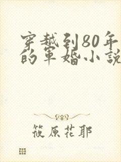 穿越到80年代的军婚小说
